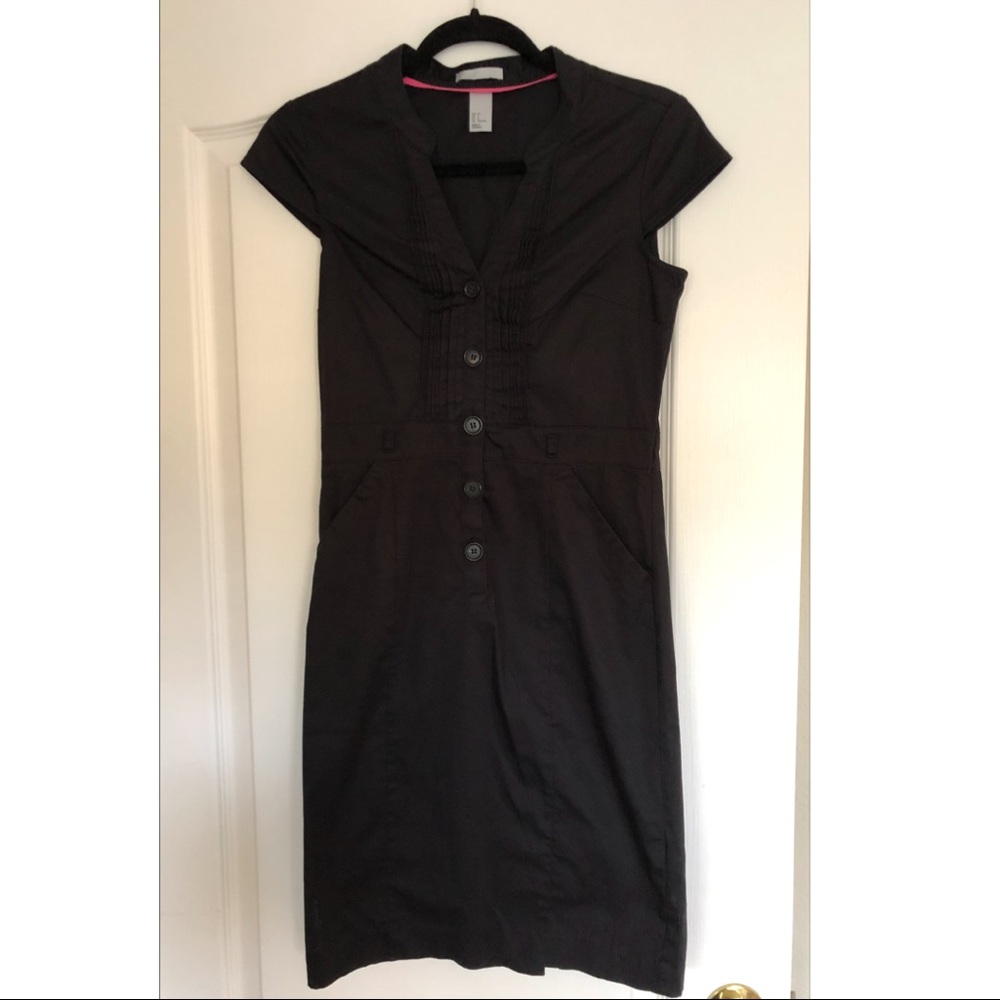 Fitted Black Work Dress H&M